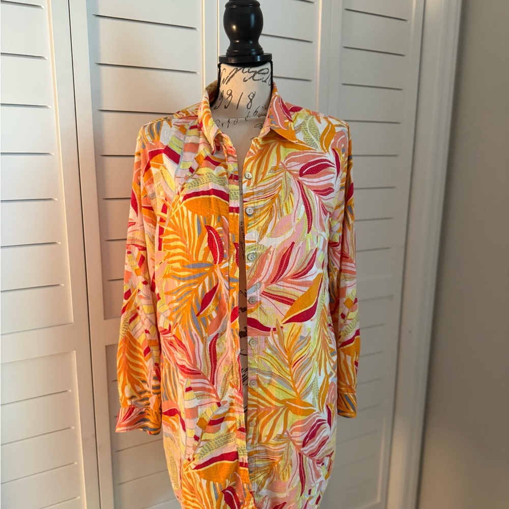 C&C California Multicolor Tropical Swim Coverup